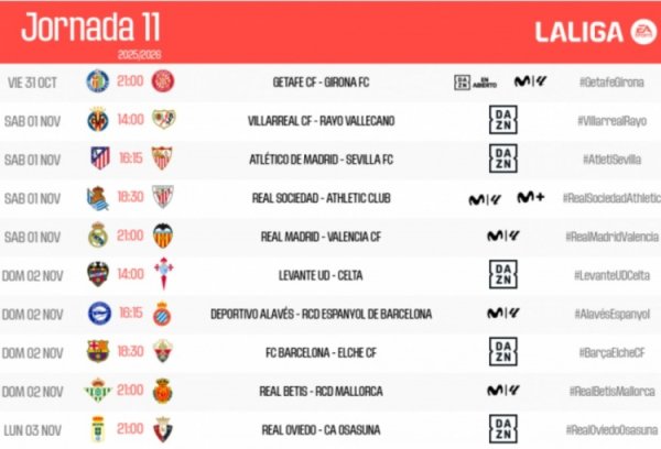 La Liga đã công bố lịch trìn